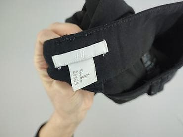 czarne cargo pull and bear: H&M, Брюки жіночі, розмір M — 4