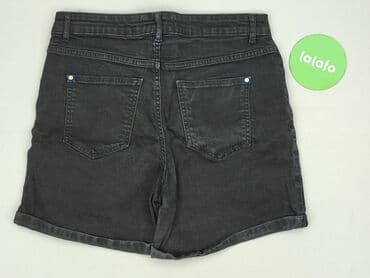 krótkie spodenki damskie jeansowe czarne: Denim, Szorty damskie, rozmiar XL — 3