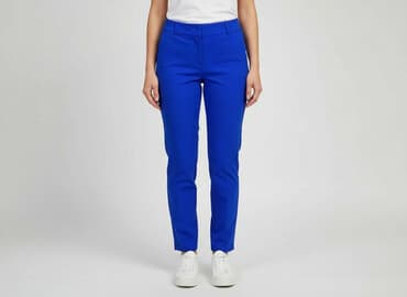 deichmann srebrne buty: Spodnie materiałowe damskie, rozmiar L — 7