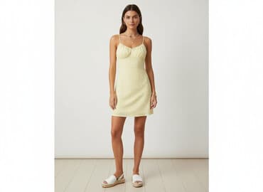 reserved żółta spódnice: Bershka, Sukienka damska, rozmiar XS — 6