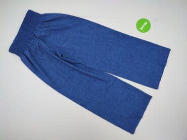 jeansy plus size wysoki stan: Spodnie materiałowe damskie, M — 3