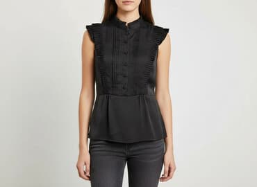 satynowy top pod marynarkę: H&M Divided, Bluzka damska, M — 8