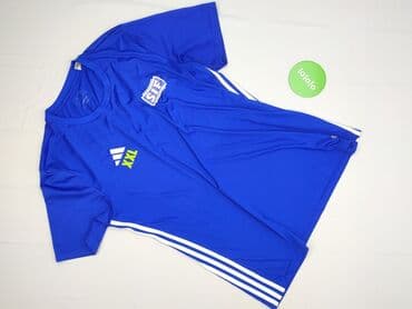 sweter z krótkim rękawem h m: Adidas, T-shirt sportowy dla mężczyzn, XL — 2