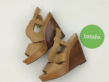 ccc czarne sandały na koturnie: New Look, Sandały damskie, rozmiar 38 — 3