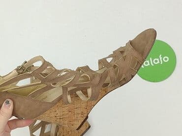 klapki koturny venezia: Sandały damskie, rozmiar 38.5 — 7