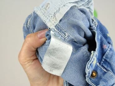 guess sukienki letnie: Denim pants, 9-12 months, condition - Very good — 5