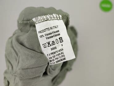 krótkie spodenki z szerokimi nogawkami: Pronto Moda, Spodnie materiałowe damskie, rozmiar S — 4