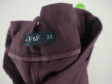 bordowy: F&F, Spodnie materiałowe damskie, rozmiar XL — 4
