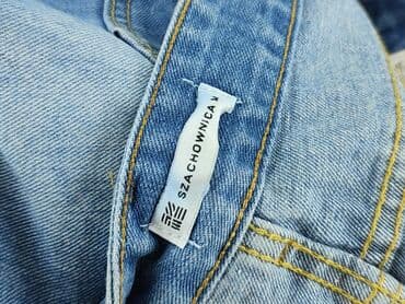 krótkie spodenki z dzinsów: SZACHOWNICA, Szorty damskie, rozmiar L — 4