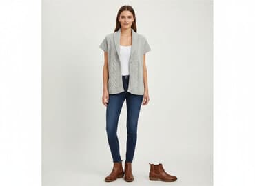 kurtki zimowe damskie c a: Canda, Kardigan damski, rozmiar M — 7