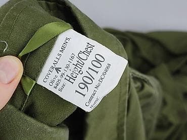 smog basic regular fit t shirt: Męski kombinezon roboczy/wojskowy – Olive - Model: Coveralls Men’s — 4