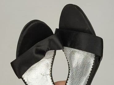 czarne sandały na szpilce ccc: Półbuty damskie, rozmiar 40 — 5