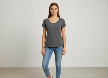 markowe t shirty damskie wyprzedaż zalando: Esmara, T-shirt damski, rozmiar S — 6