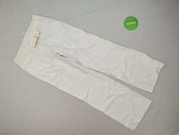 spodnie na wesele dla 60 latki: Material trousers for women, size L — 3