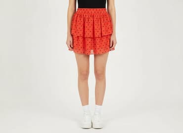 czerwone spódnice w grochy: Women`s skirt, size S — 1