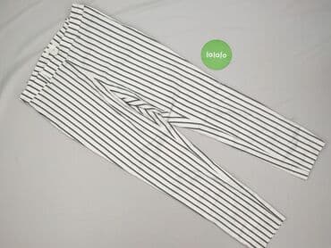 spodnie z lampasami h m: H&M, Material trousers for women, size M — 3