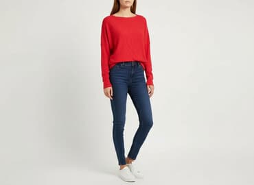 czerwony sweter: Sweter damski, rozmiar S — 6