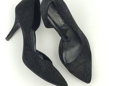 buty czarne na obcasie ccc: Półbuty damskie, rozmiar 38 — 1