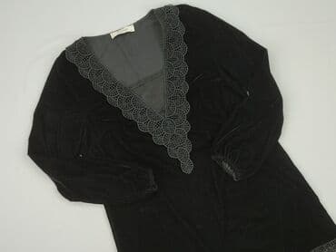 czarne bluzki pod marynarkę: Blue shadow, Bluzka damska, rozmiar M — 3
