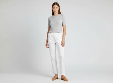 spodnie z szerokimi nogawkami zara: Zara, Spodnie materiałowe damskie, rozmiar XS — 6