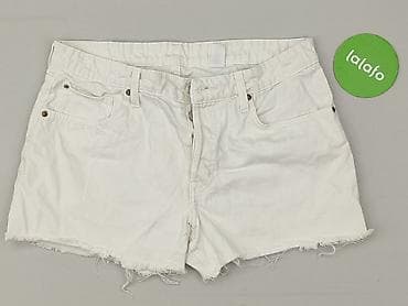 massimo dutti biale spodnie: H&M, Szorty damskie, rozmiar M — 2