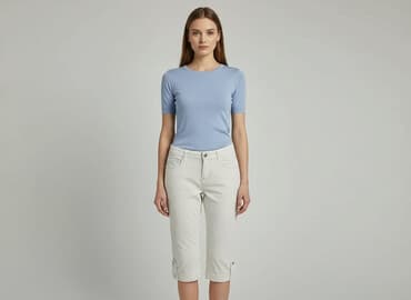 białe spodenki damskie: Szorty damskie, rozmiar L — 6