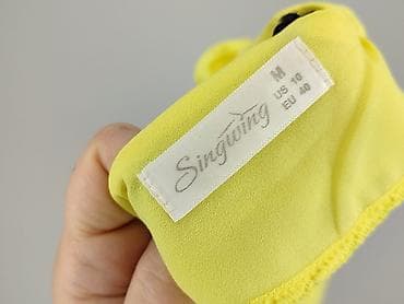 bialy satynowy top: Bluzka damska, rozmiar M — 4