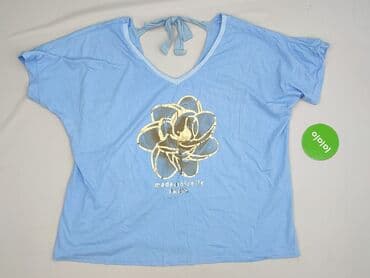 białe bluzki ze zlotym nadrukiem: Bluzka damska, rozmiar 6XL — 2