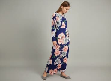 sukienki maxi na wesele niebieska: Sukienka damska, rozmiar L — 6