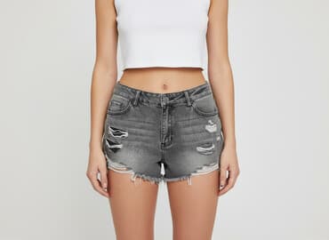 shein spodenki jeansowe damskie: Shein, Szorty damskie, rozmiar L — 7