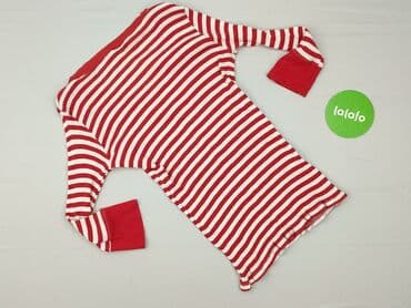 czerwona bluzka z dekoltem v: Bluzka damska, rozmiar S — 4