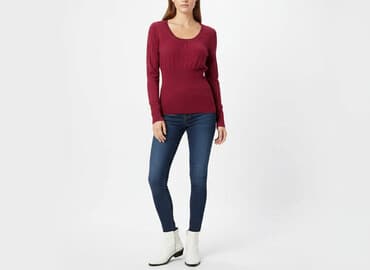 kurtki zimowe damskie c a: Sweter damski, rozmiar S — 6