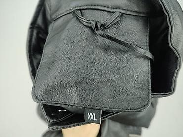 bomber jacket: Męska kurtka skórzana, rozmiar 2XL — 4