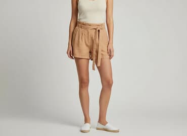 lniane spodenki lidl: Szorty damskie, rozmiar M — 7