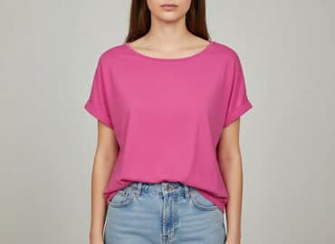 koszulka real rozowa: Amisu, T-shirt damski, rozmiar S — 7