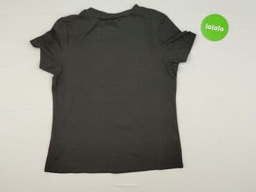 czarne t shirty damskie w serek: T-shirt damski, rozmiar S — 3