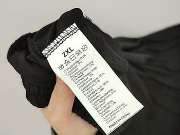 dresy czarne: Spodnie materiałowe damskie, rozmiar 2XL — 4