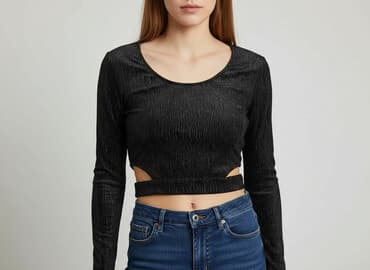 cropp bluzki z krótkim rękawem: Noisy May, Top damski, rozmiar XS — 6