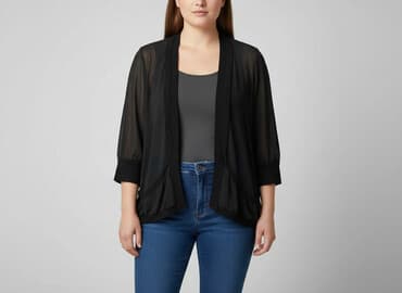 szyfonowa narzutka: Vila, Narzutka damska, rozmiar XL — 8