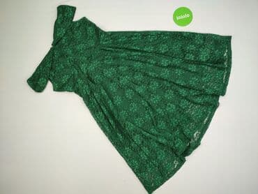 sukienka maxi butelkowa zieleń długi rękaw: Sukienka damska, rozmiar M — 5