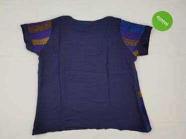 bluzki w granatowe paski: T-shirt damski, rozmiar S — 3