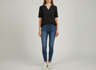 dodatki do czarnej bluzki: Bluzka damska, rozmiar XS — 7