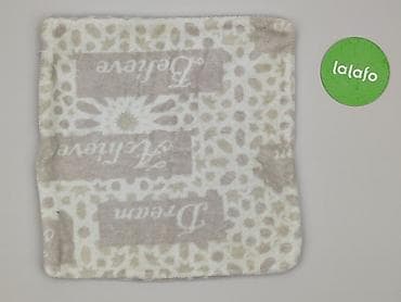 ozdoba: Miękki kocyk/pled z mikrofibry, unisex. - Wzór: beżowo‑kremowy — 2