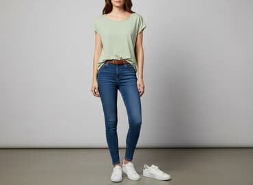 pull and bear t shirty: PULL&BEAR, T-shirt damski, rozmiar M — 1