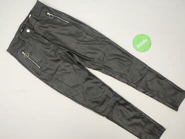 sinsay czarne spodnie z wysokim stanem: Sinsay, Spodnie materiałowe damskie, rozmiar S — 3