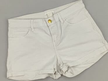 białe spodenki damskie hm: H&M, Szorty damskie, rozmiar S — 1