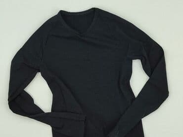 czarne bluzki basic z długim rękawem: Bluzka damska, rozmiar One size — 1