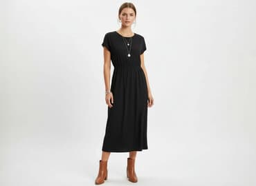sukienka h m czerwona: H&M Basic, Sukienka damska, rozmiar S — 6