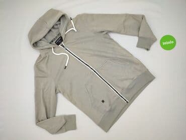 brazowa bluza hm: Ombre, Bluza z kapturem dla mężczyzn, rozmiar L — 2