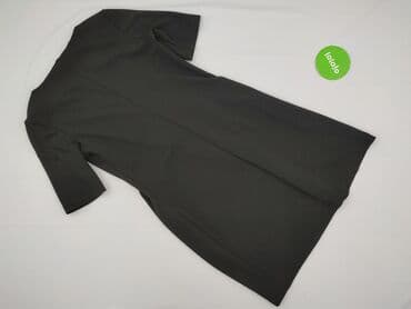 reserved czarna sukienka z bufiastymi rękawami: Reserved, Sukienka damska, rozmiar M — 3